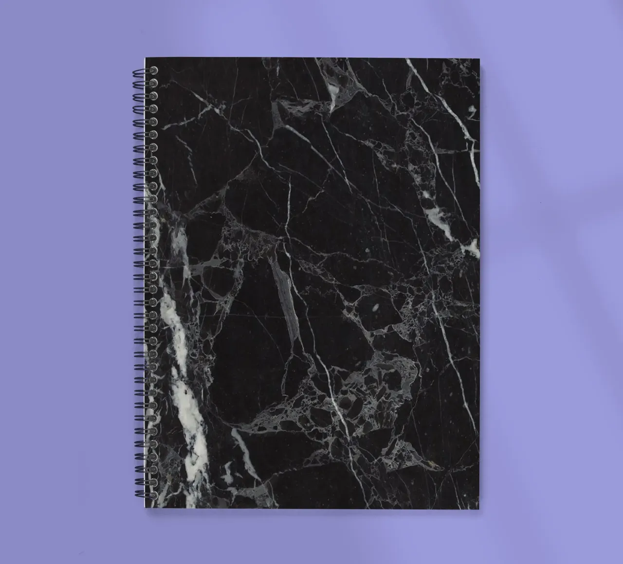 Black Marble 65 spiral notebook by amini54