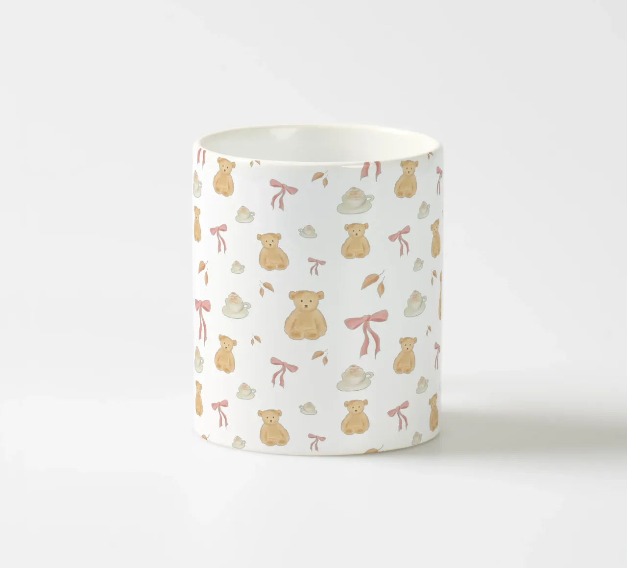 Orsacchiotti, caffè e fiocchi tazza in ceramica da Katharina Puritscher
