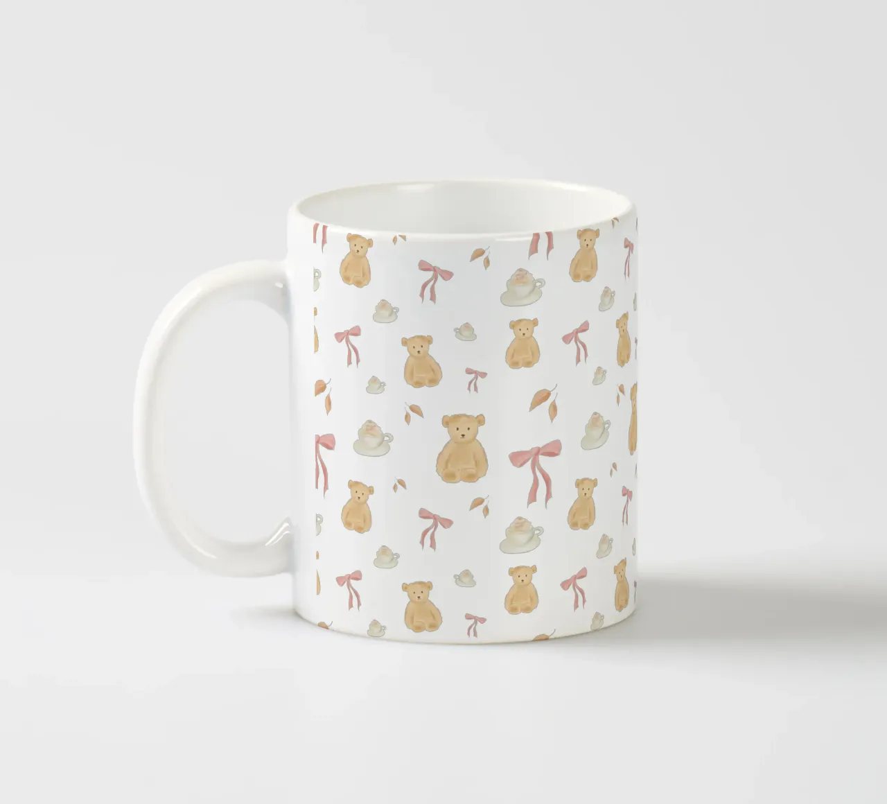 Orsacchiotti, caffè e fiocchi tazza in ceramica da Katharina Puritscher