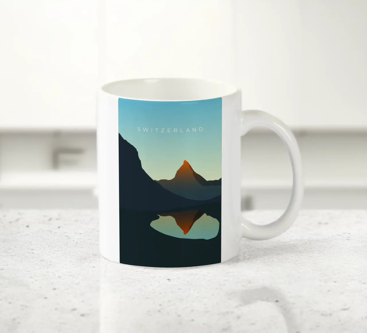 Switzerland tazza in ceramica da minimalist designs