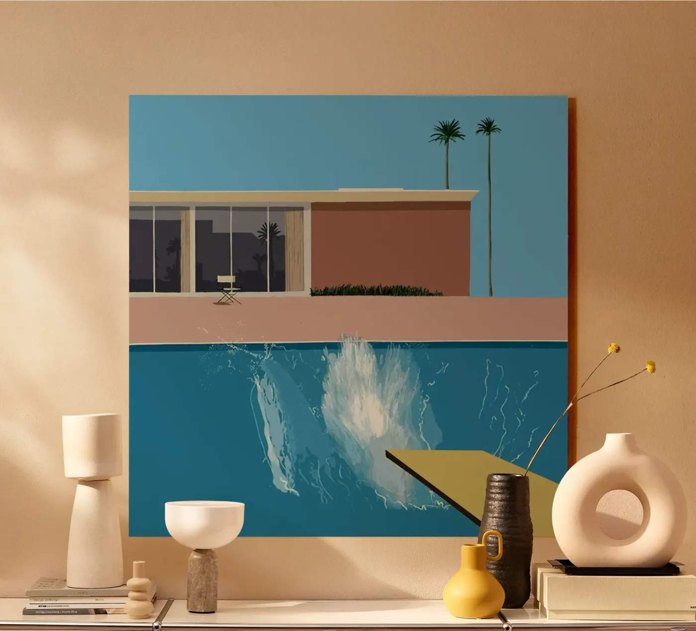 David Hockney plexiglass da Harmony Gallery