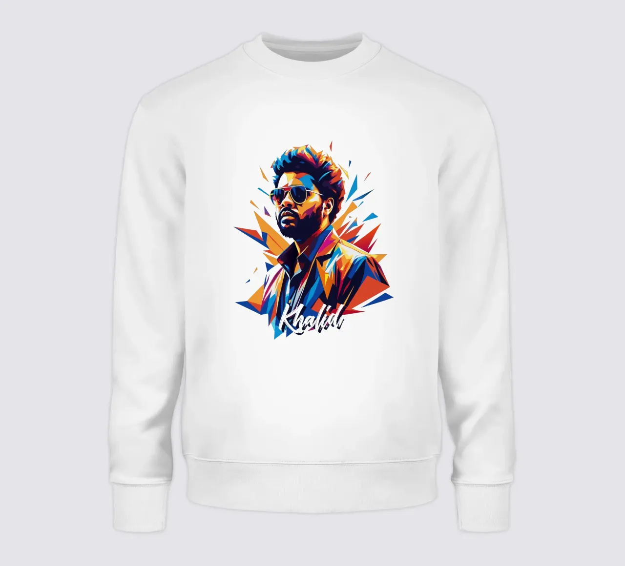 Khalid Portrait in WPAP Pop Art felpa da vectorartnesia