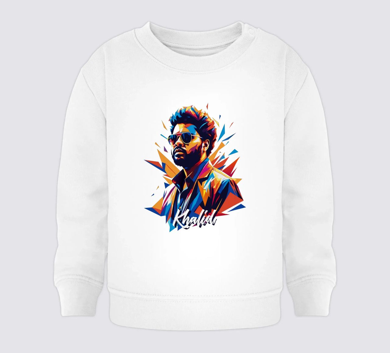 Khalid Portrait in WPAP Pop Art felpa neonato da vectorartnesia