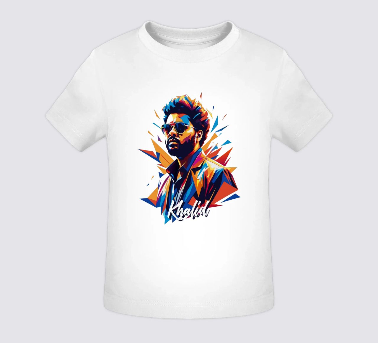 Khalid Portrait in WPAP Pop Art maglietta neonato da vectorartnesia