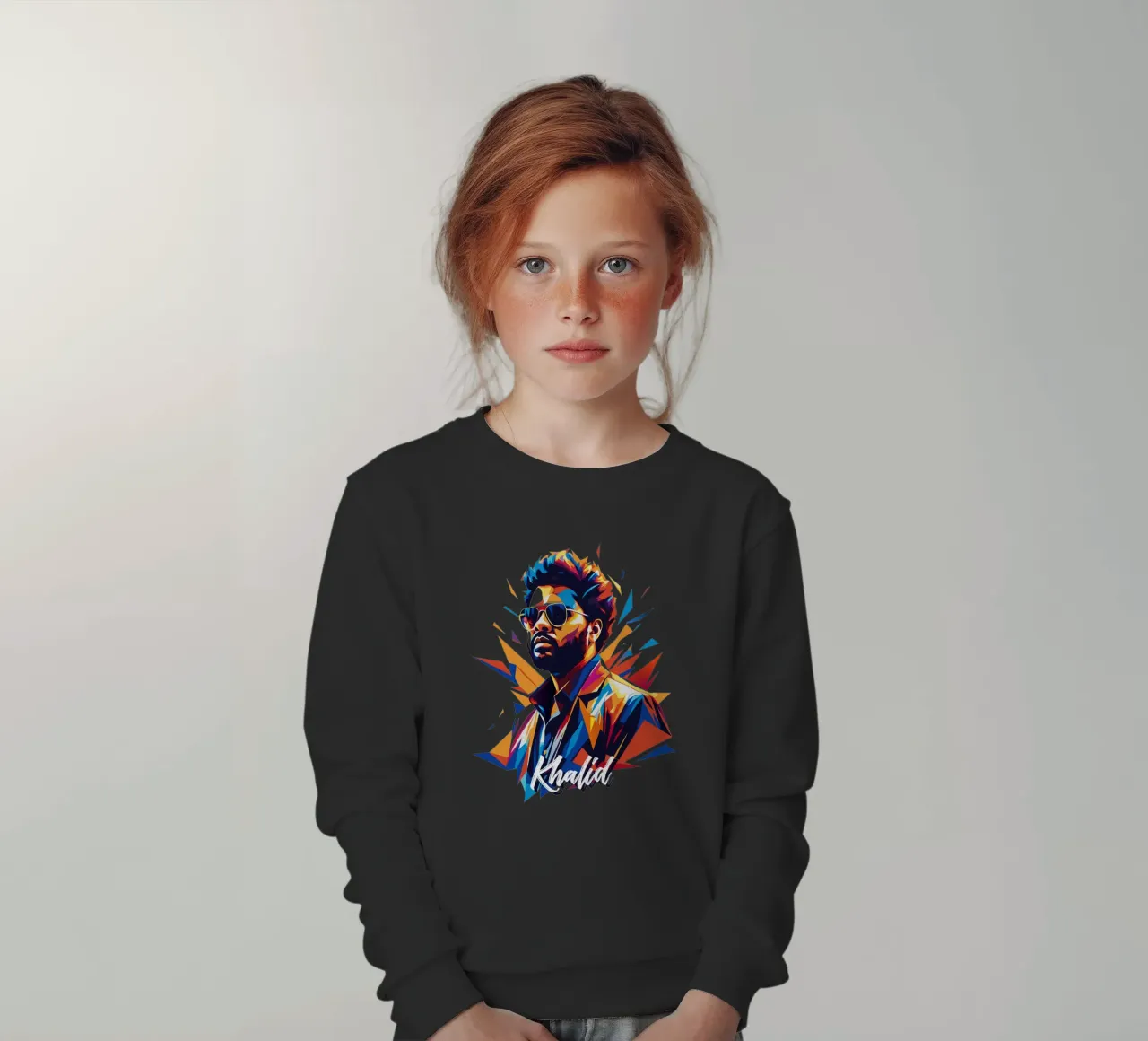 Khalid Portrait in WPAP Pop Art felpa bambino da vectorartnesia