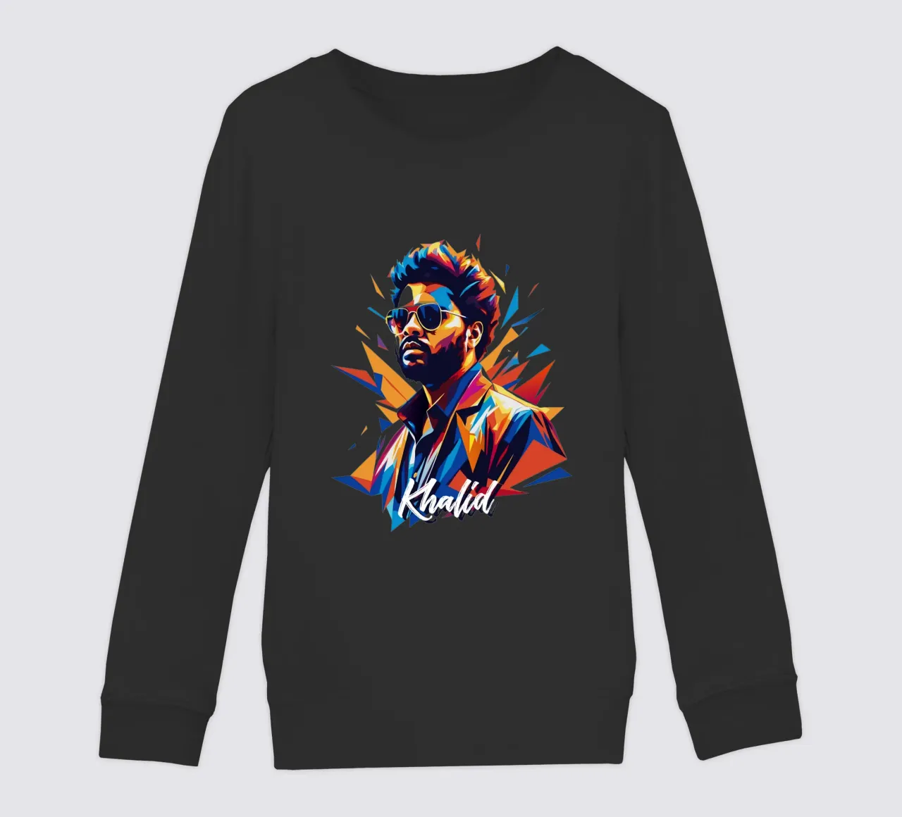 Khalid Portrait in WPAP Pop Art felpa bambino da vectorartnesia