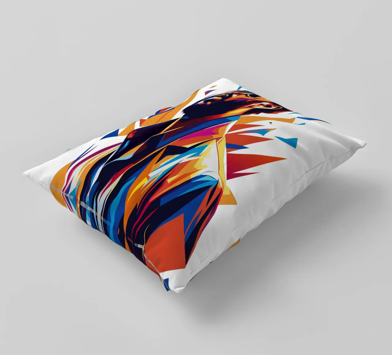 Khalid Portrait in WPAP Pop Art cuscino da vectorartnesia