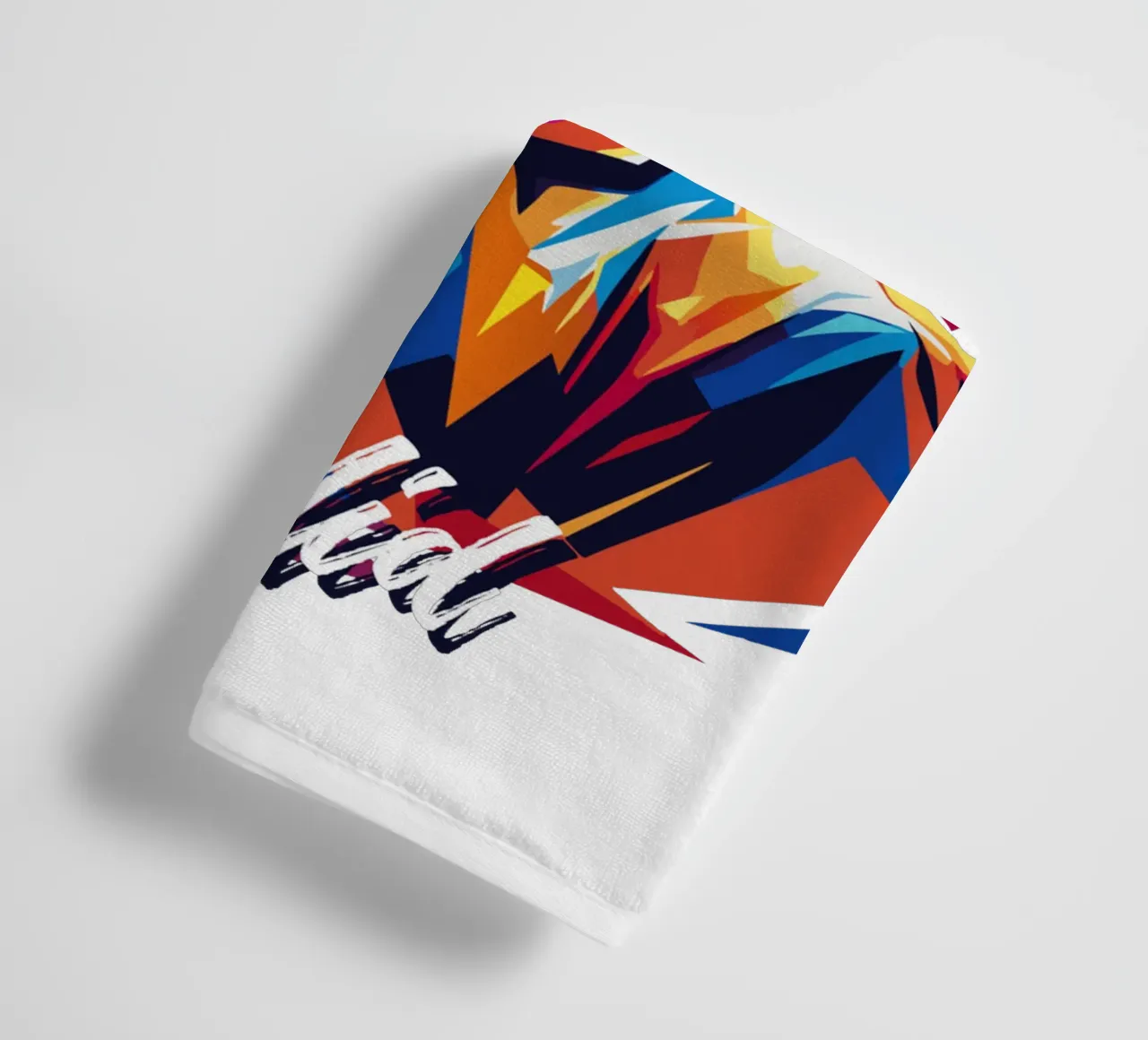 Khalid Portrait in WPAP Pop Art asciugamano da bagno da vectorartnesia