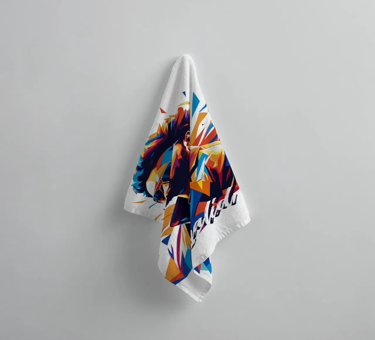 Khalid Portrait in WPAP Pop Art asciugamano da bagno da vectorartnesia