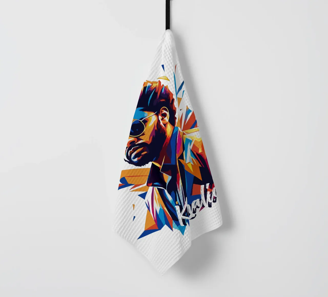 Khalid Portrait in WPAP Pop Art torchon de vectorartnesia