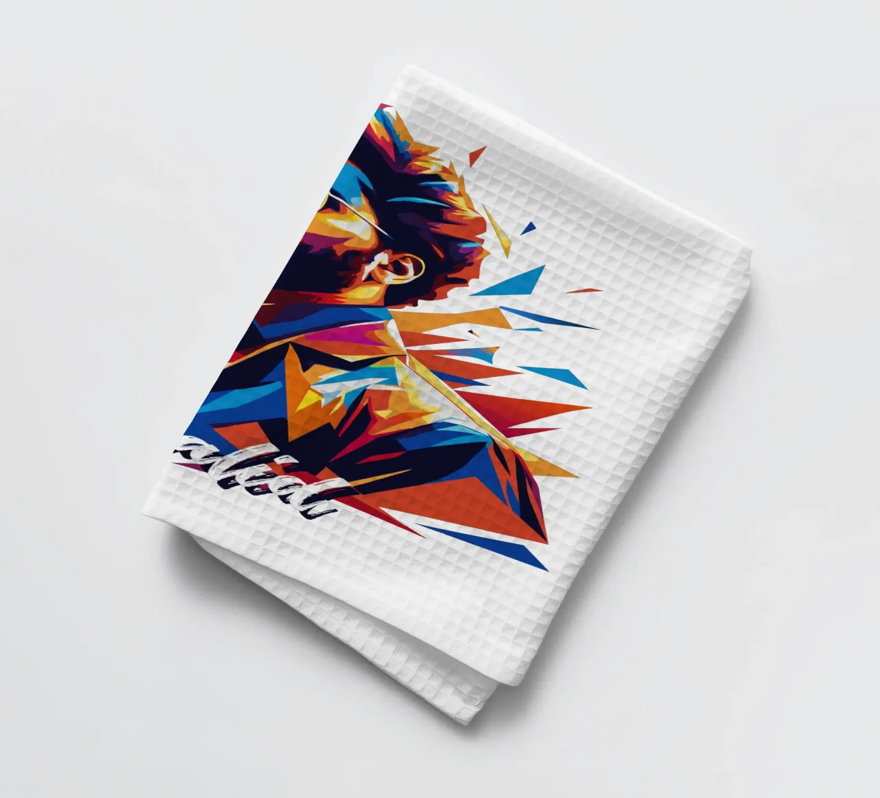 Khalid Portrait in WPAP Pop Art torchon de vectorartnesia