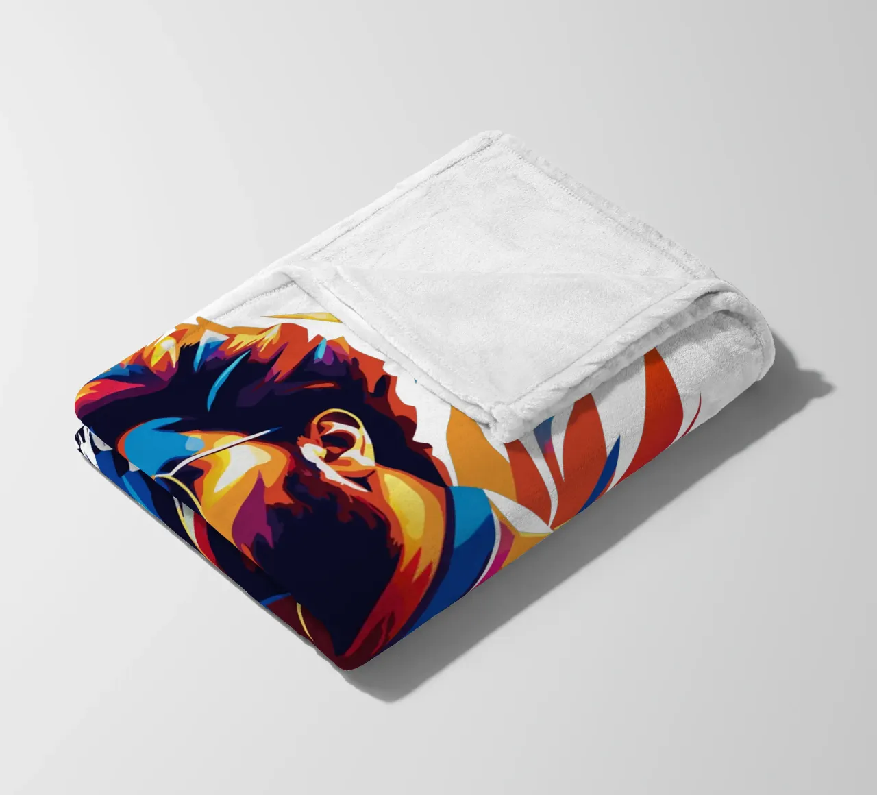 Khalid Portrait in WPAP Pop Art coperta in pile da vectorartnesia