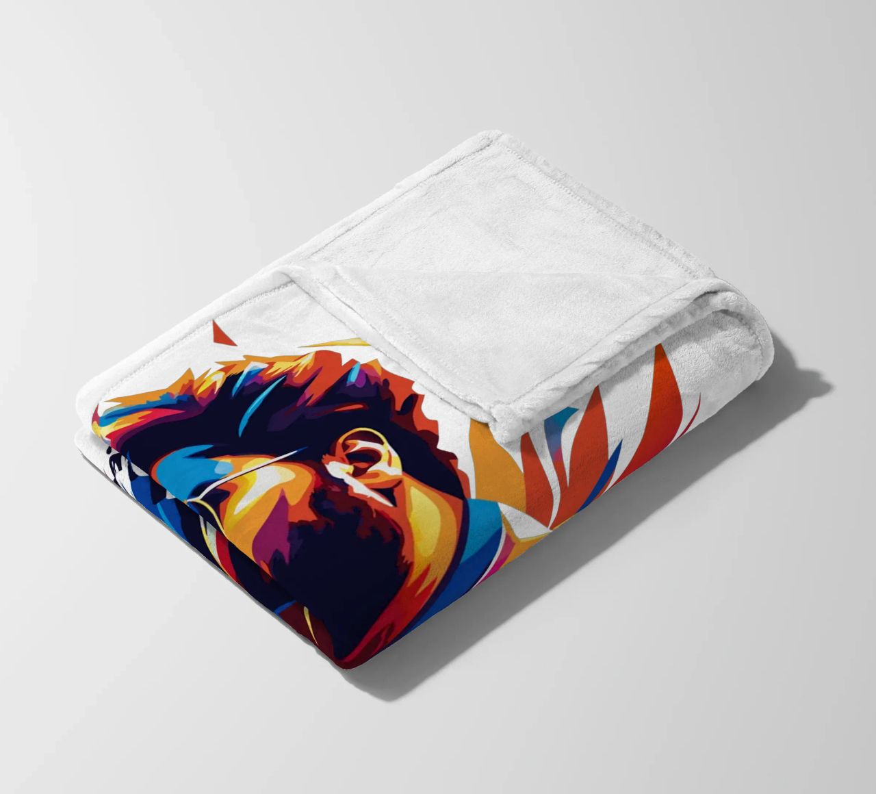 Khalid Portrait in WPAP Pop Art coperta in pile da vectorartnesia