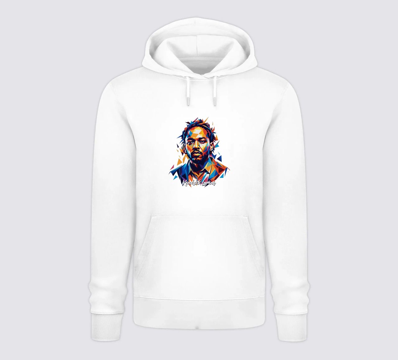 Kendrick Lamar Portrait in WPAP Pop Art felpa con cappuccio da vectorartnesia