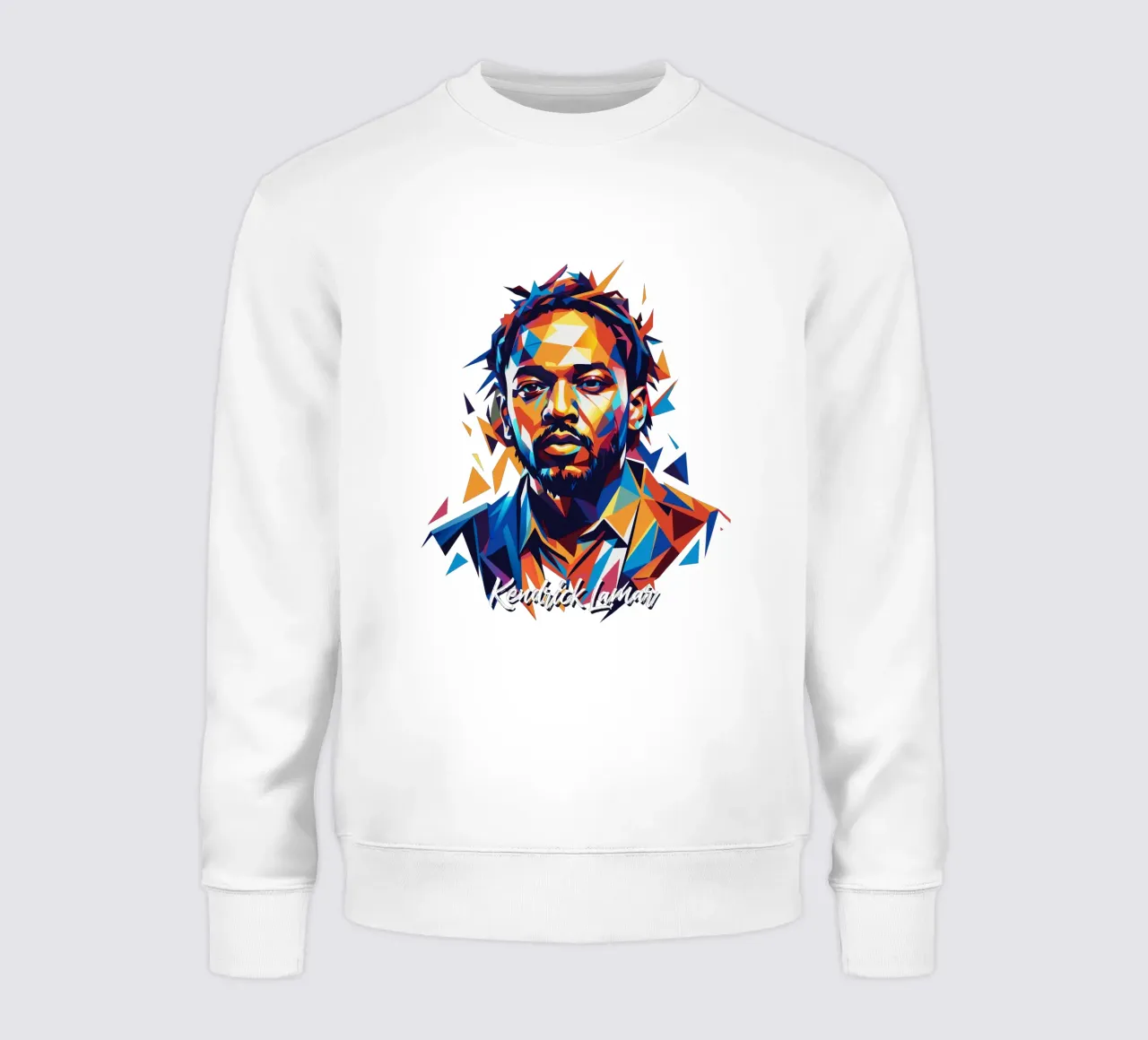 Kendrick Lamar Portrait in WPAP Pop Art Sweatshirt von vectorartnesia