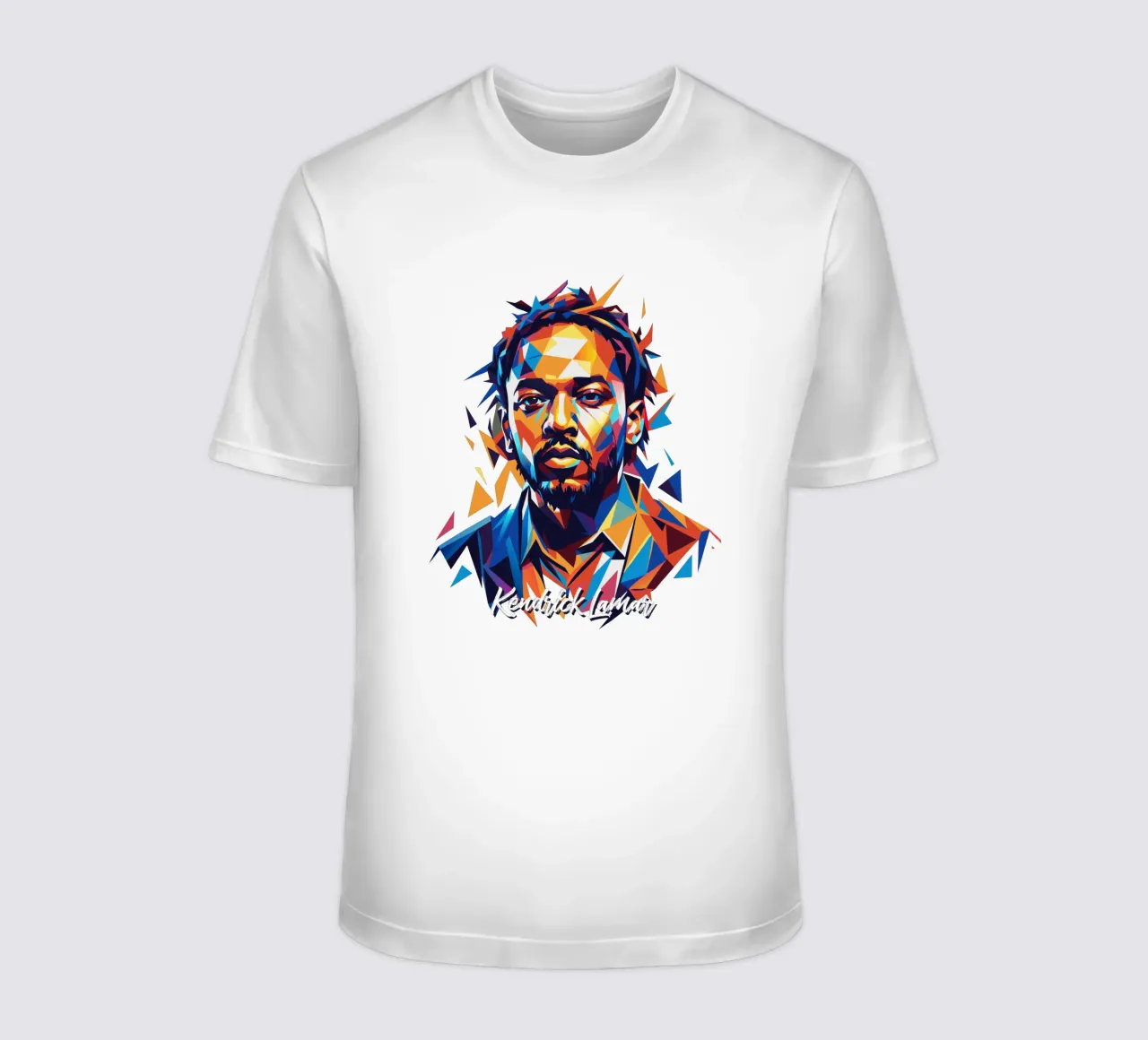 Kendrick Lamar Portrait in WPAP Pop Art t-shirt da vectorartnesia