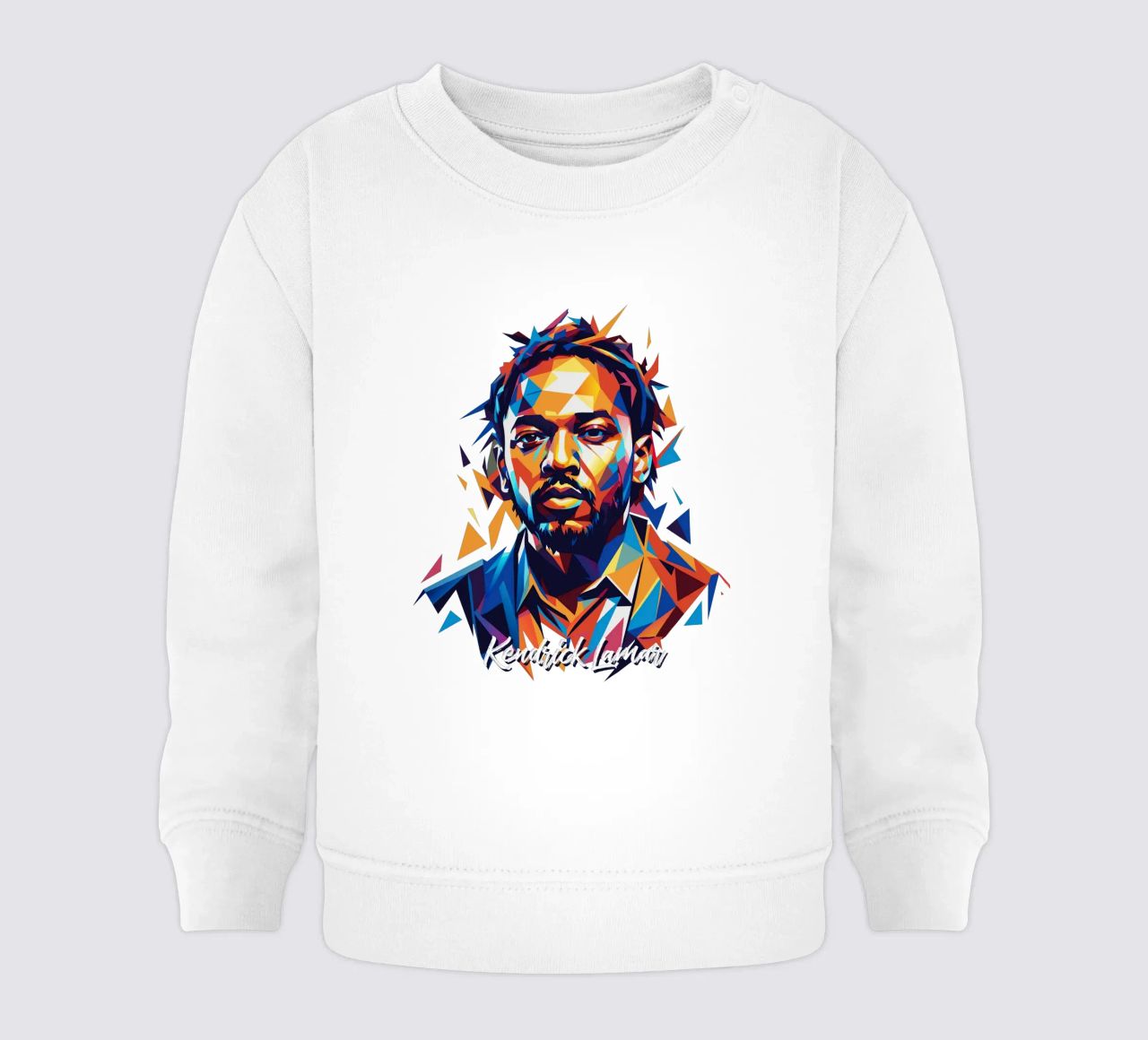 Kendrick Lamar Portrait in WPAP Pop Art felpa neonato da vectorartnesia