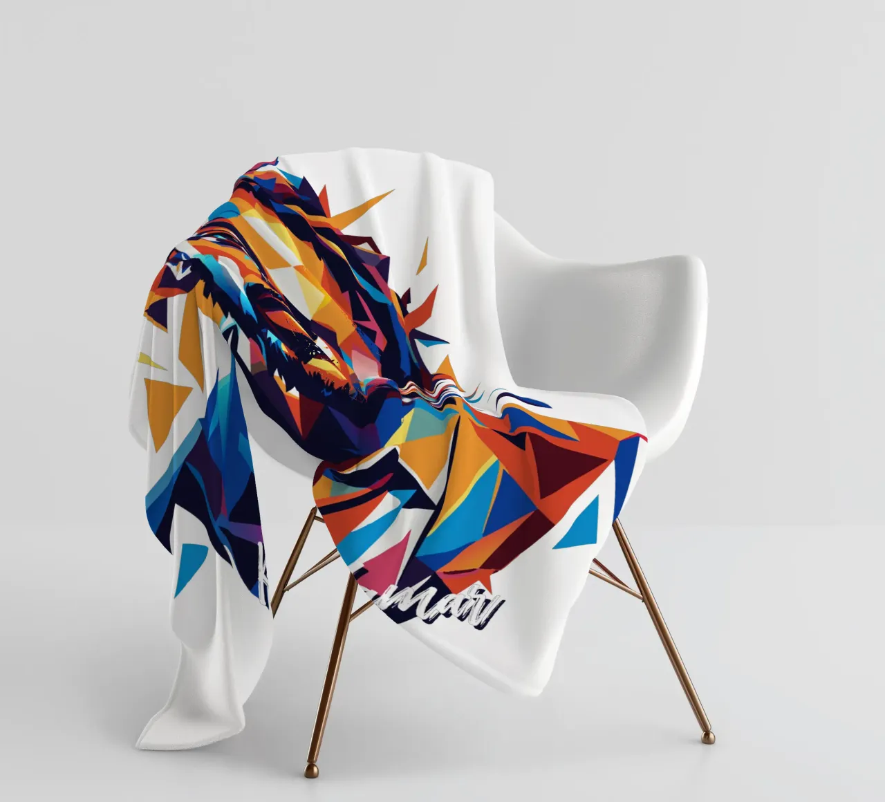 Kendrick Lamar Portrait in WPAP Pop Art coperta in pile da vectorartnesia