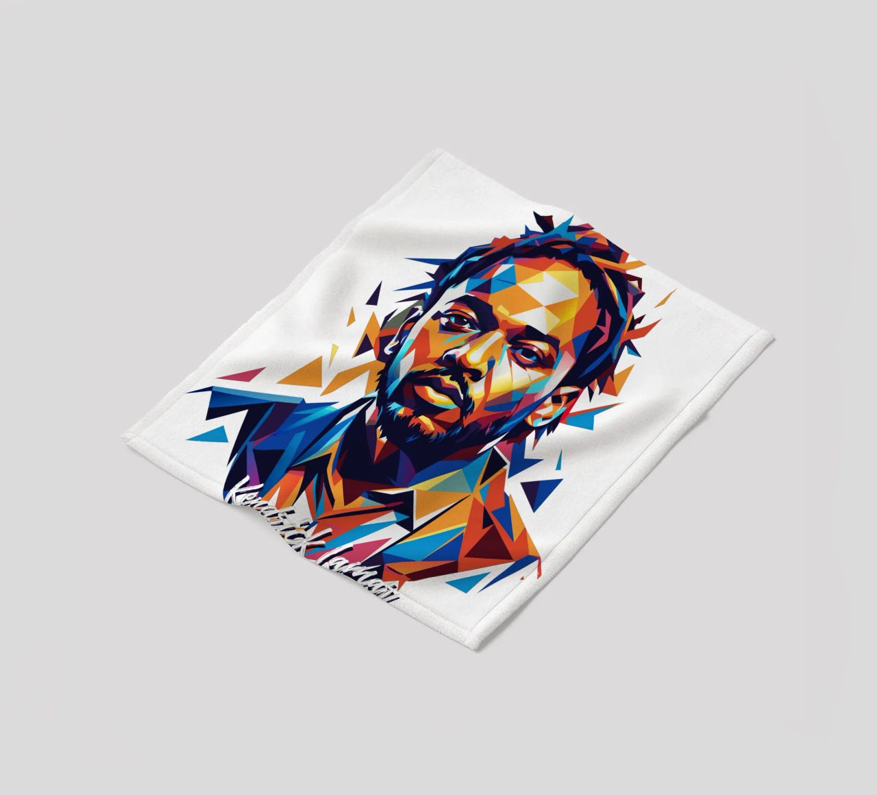 Kendrick Lamar Portrait in WPAP Pop Art coperta in pile da vectorartnesia