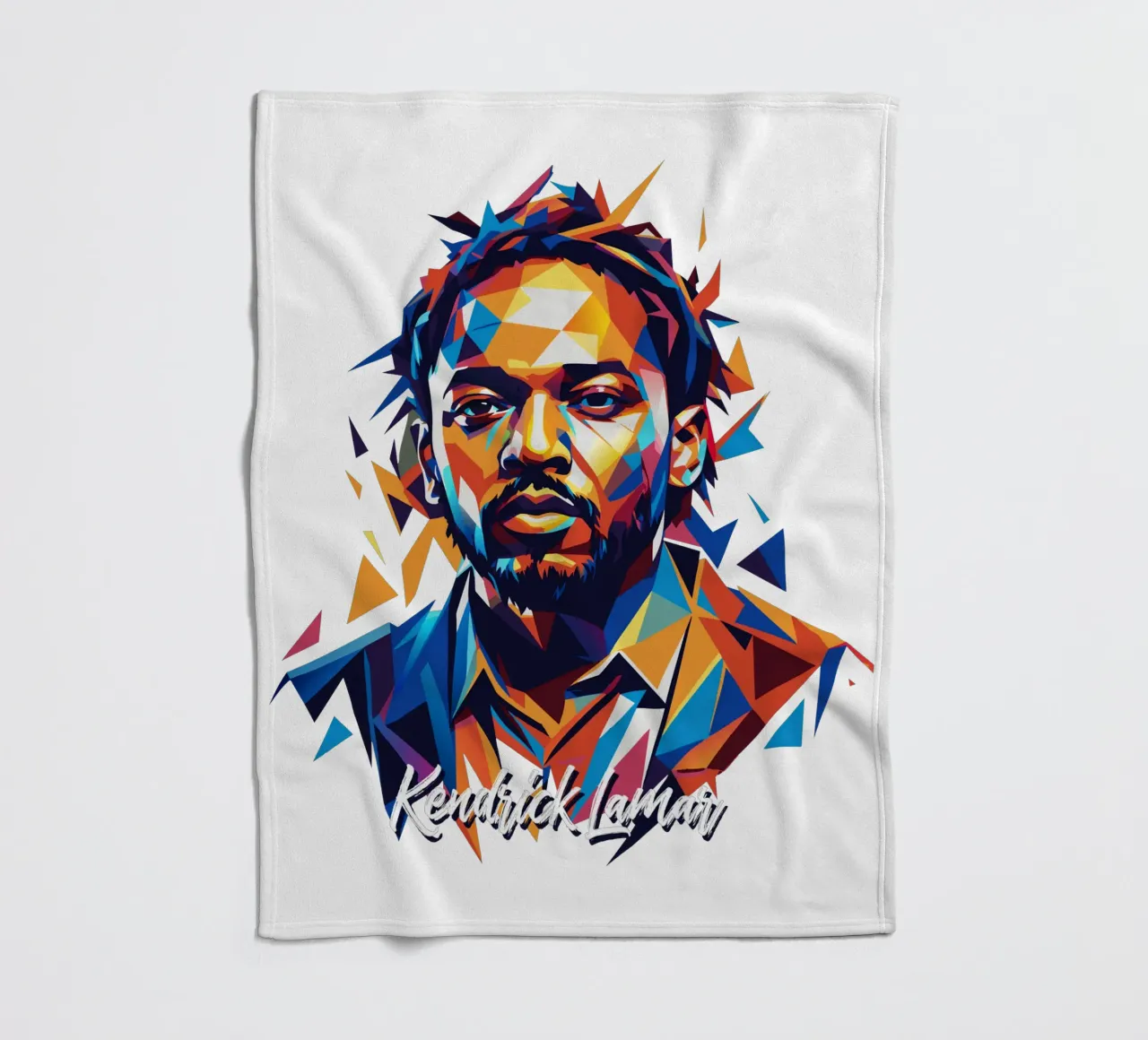 Kendrick Lamar Portrait in WPAP Pop Art coperta in pile da vectorartnesia
