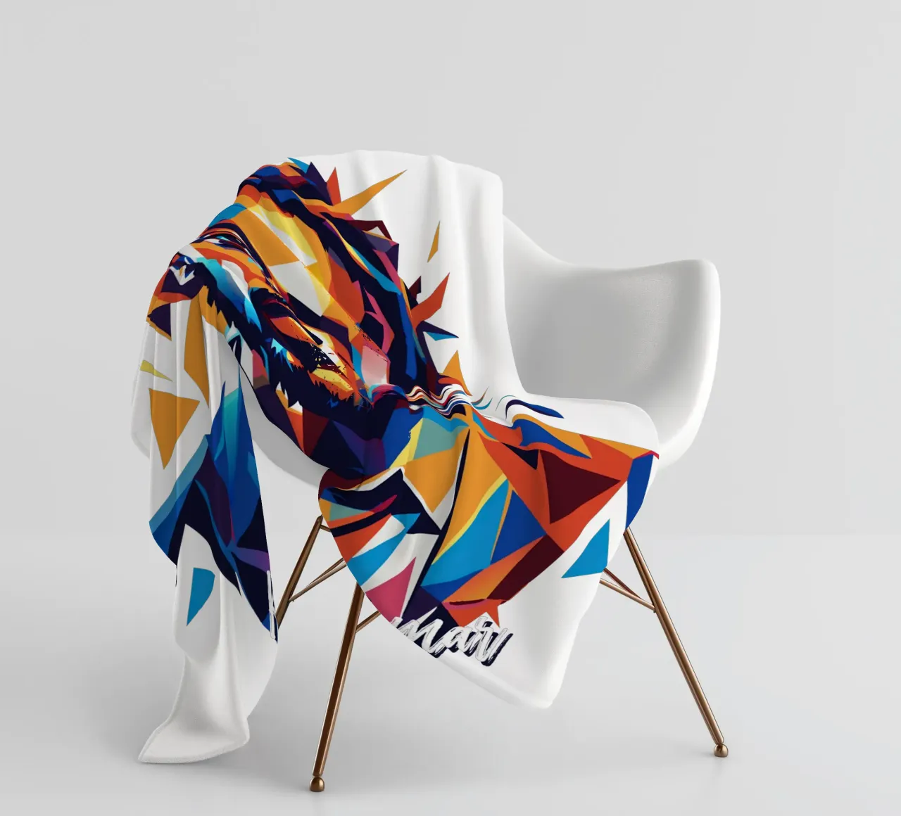 Kendrick Lamar Portrait in WPAP Pop Art coperta in pile da vectorartnesia