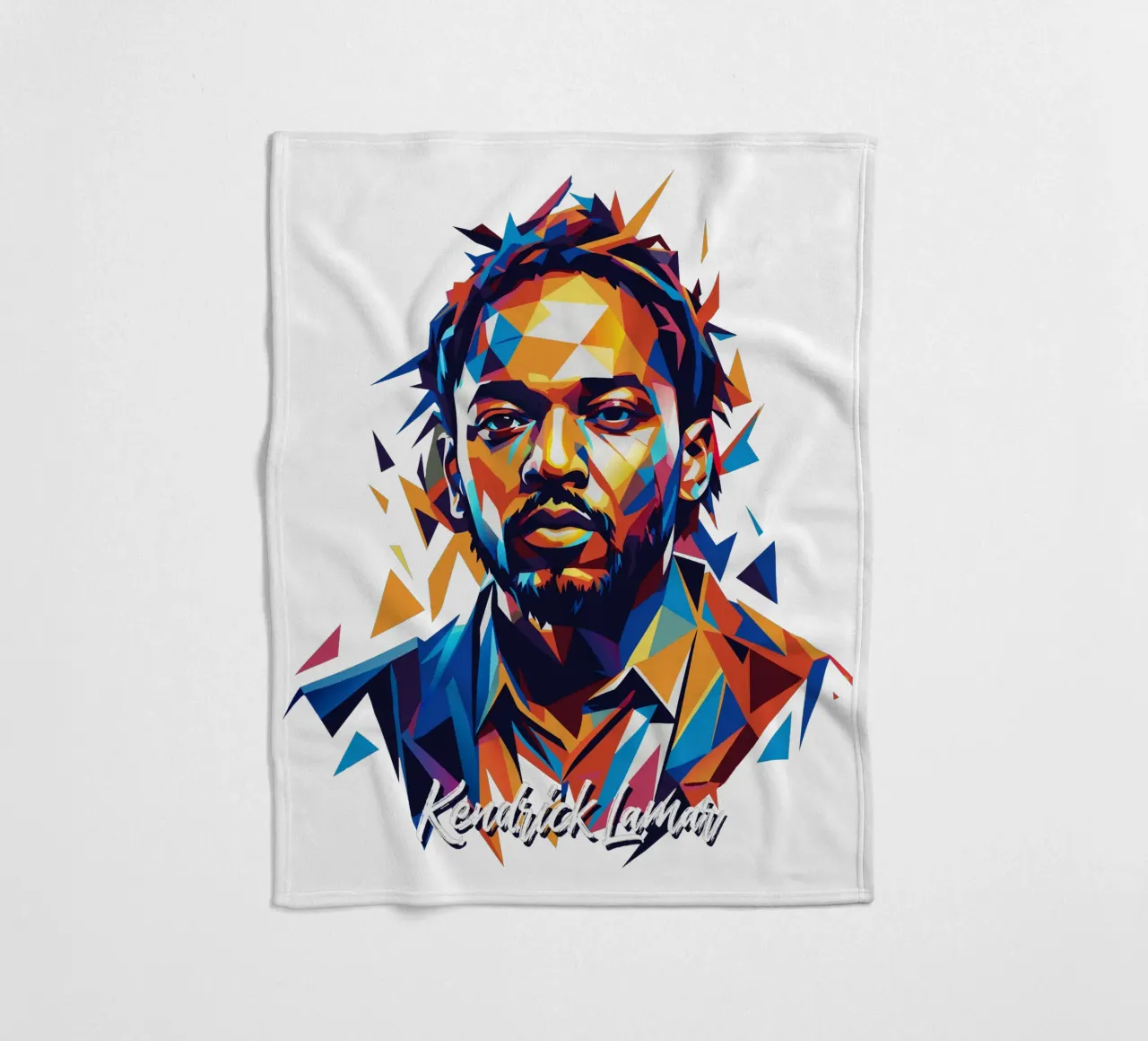 Kendrick Lamar Portrait in WPAP Pop Art coperta in pile da vectorartnesia