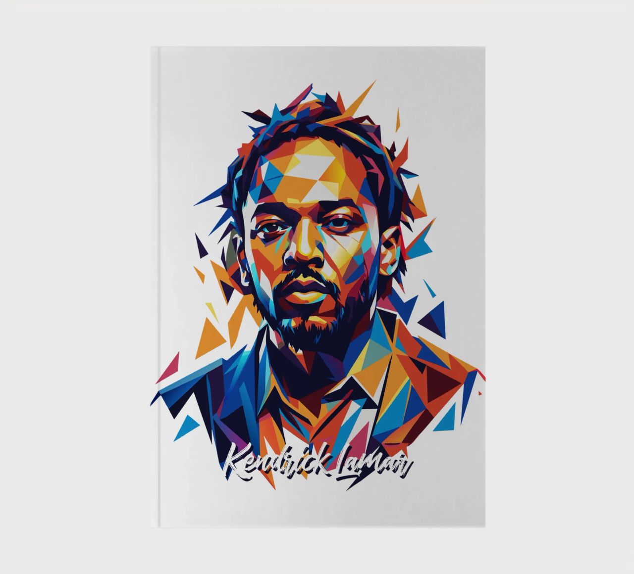 Kendrick Lamar Portrait in WPAP Pop Art notebook by vectorartnesia