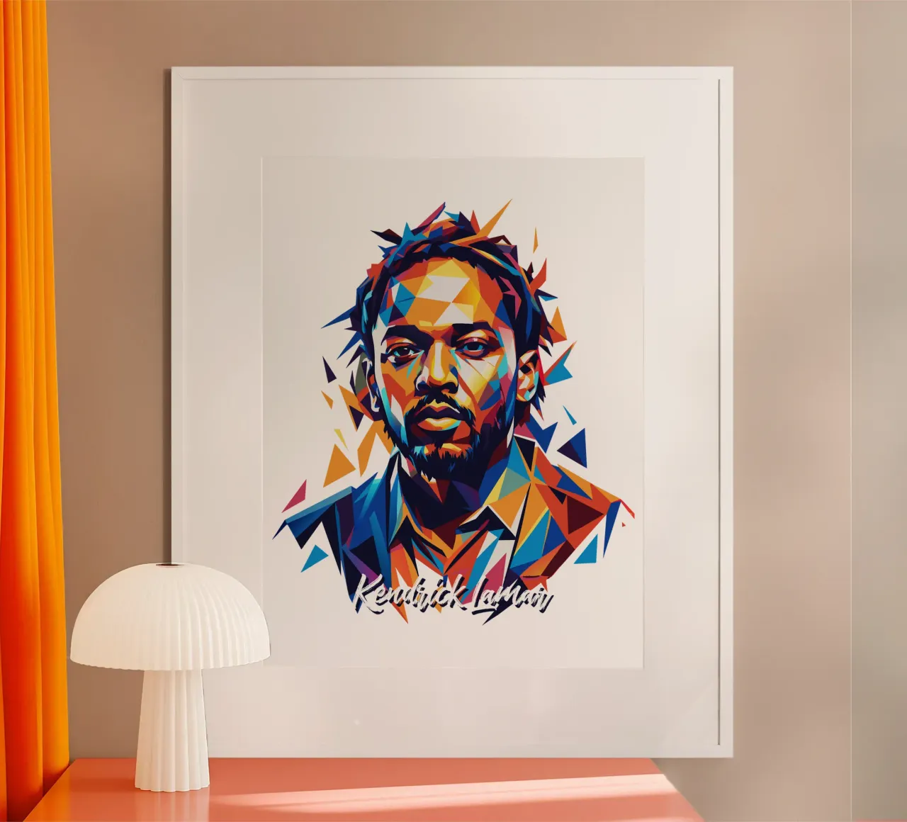 Kendrick Lamar Portrait in WPAP Pop Art poster da vectorartnesia