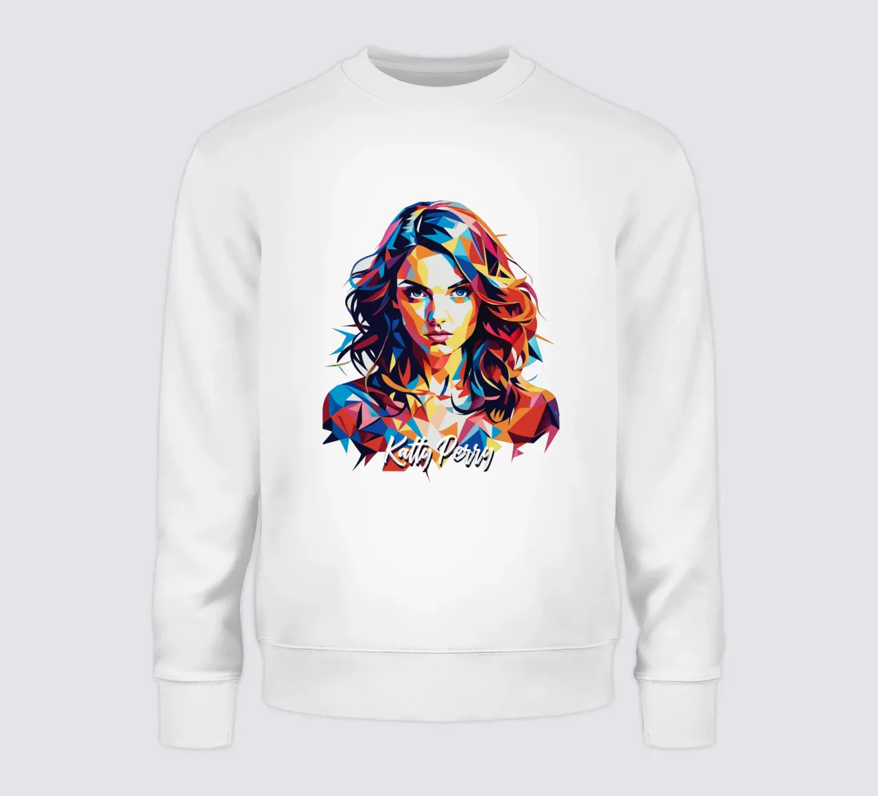 Katty Perry Portrait in WPAP Pop Art felpa da vectorartnesia