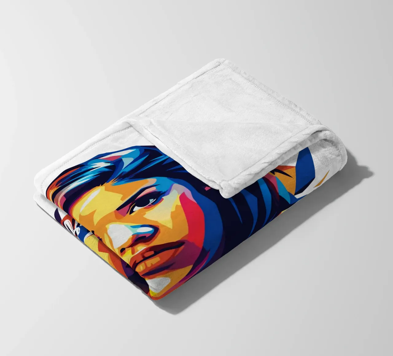 Karol G Portrait in WPAP Pop Art coperta in pile da vectorartnesia