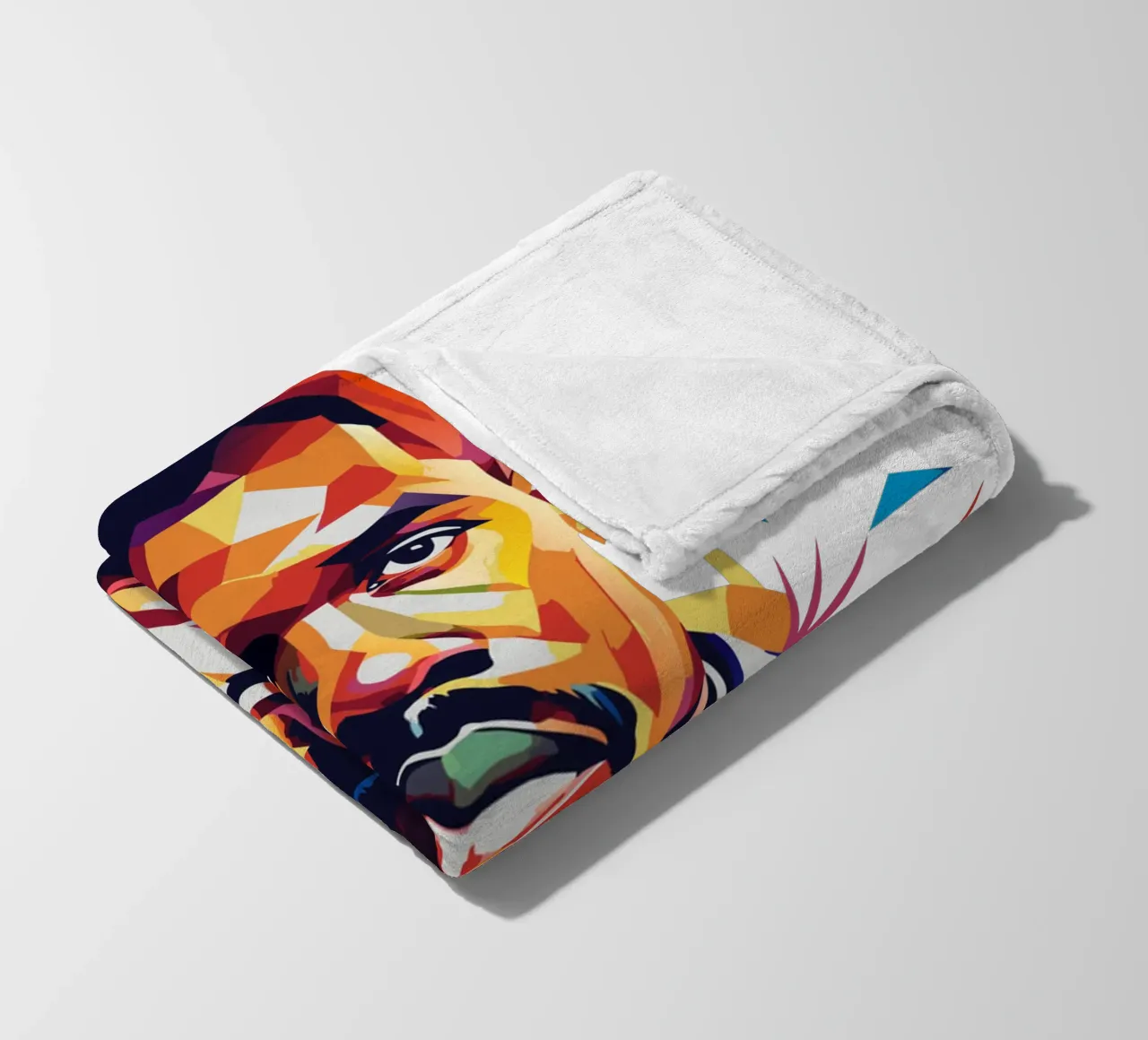 Kanye West Portrait in WPAP Pop Art coperta in pile da vectorartnesia