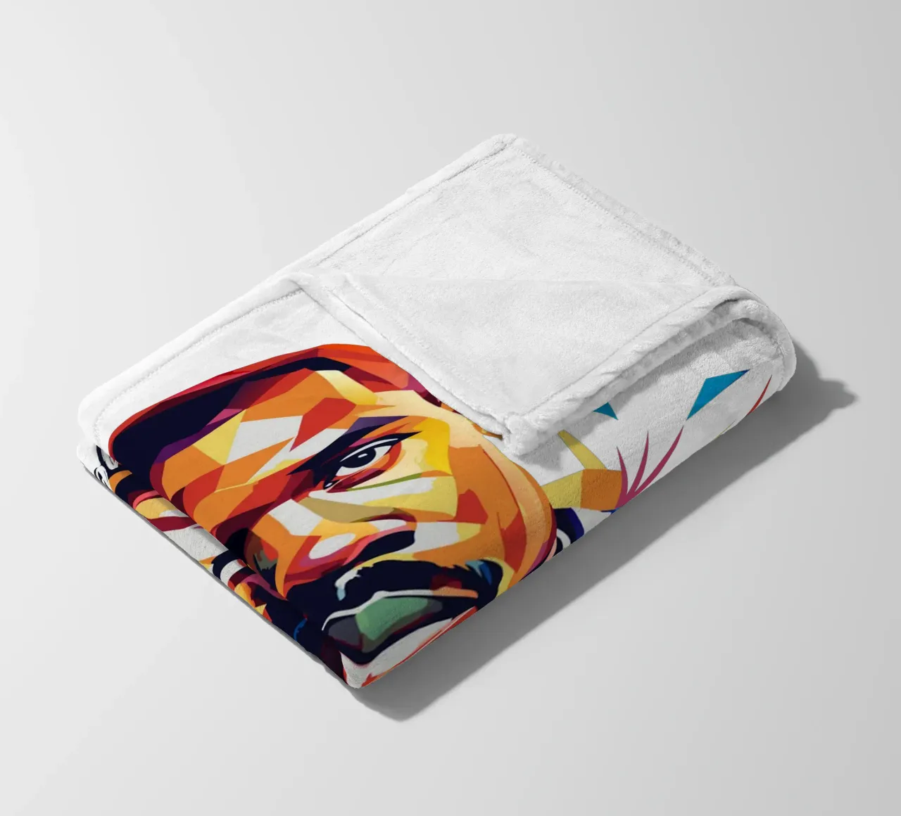 Kanye West Portrait in WPAP Pop Art coperta in pile da vectorartnesia