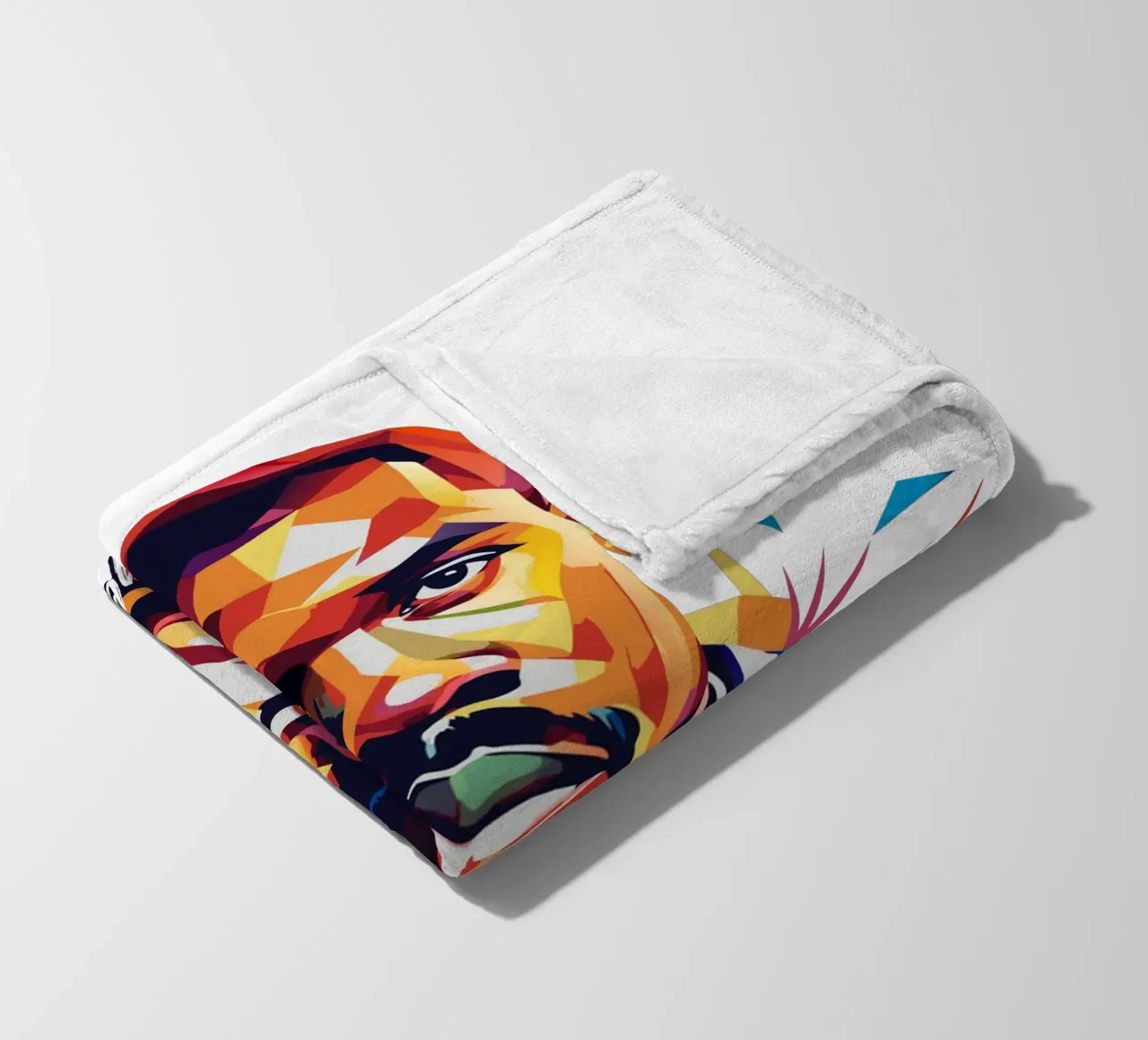 Kanye West Portrait in WPAP Pop Art coperta in pile da vectorartnesia