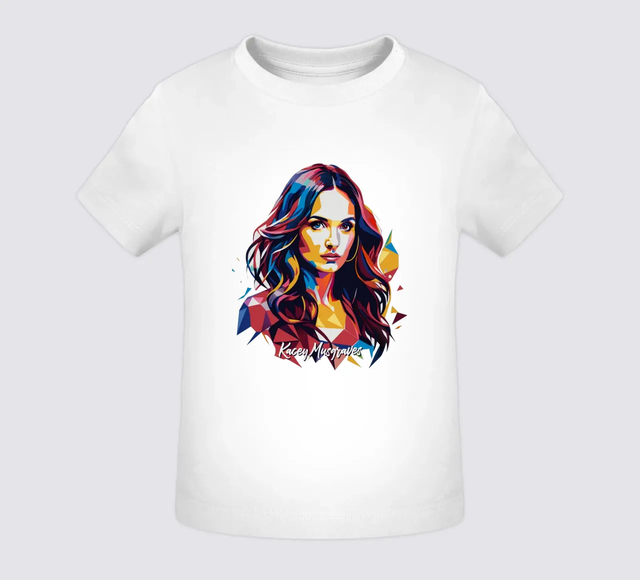 Kacey Musgraves Portrait in WPAP Pop Art maglietta neonato da vectorartnesia