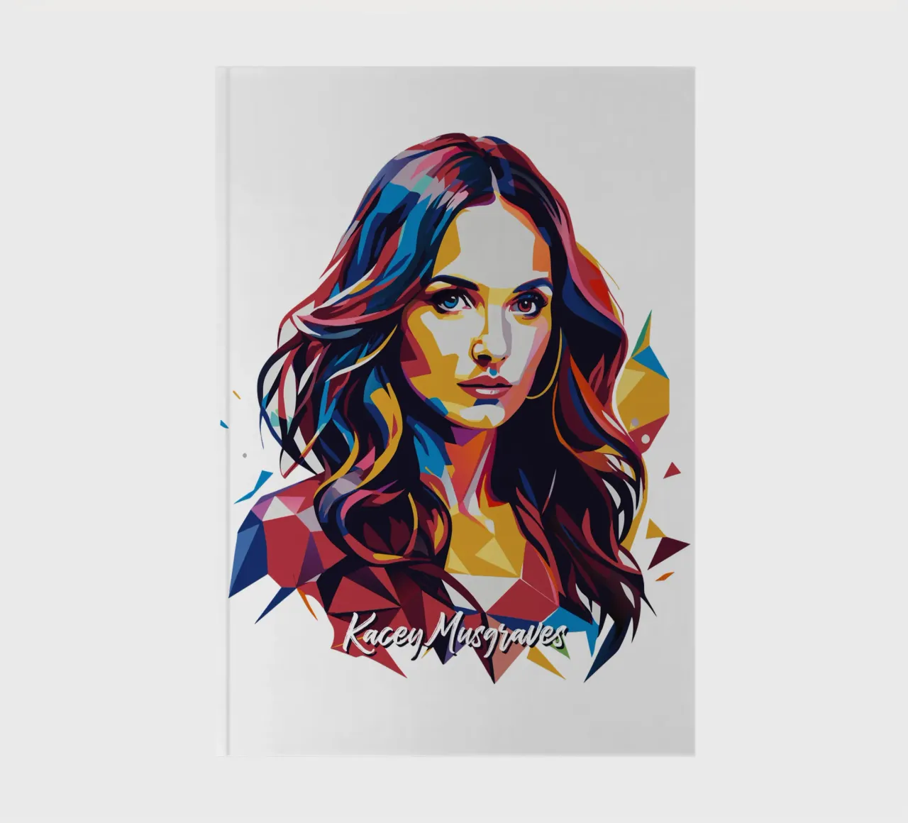 Kacey Musgraves Portrait in WPAP Pop Art notebook by vectorartnesia