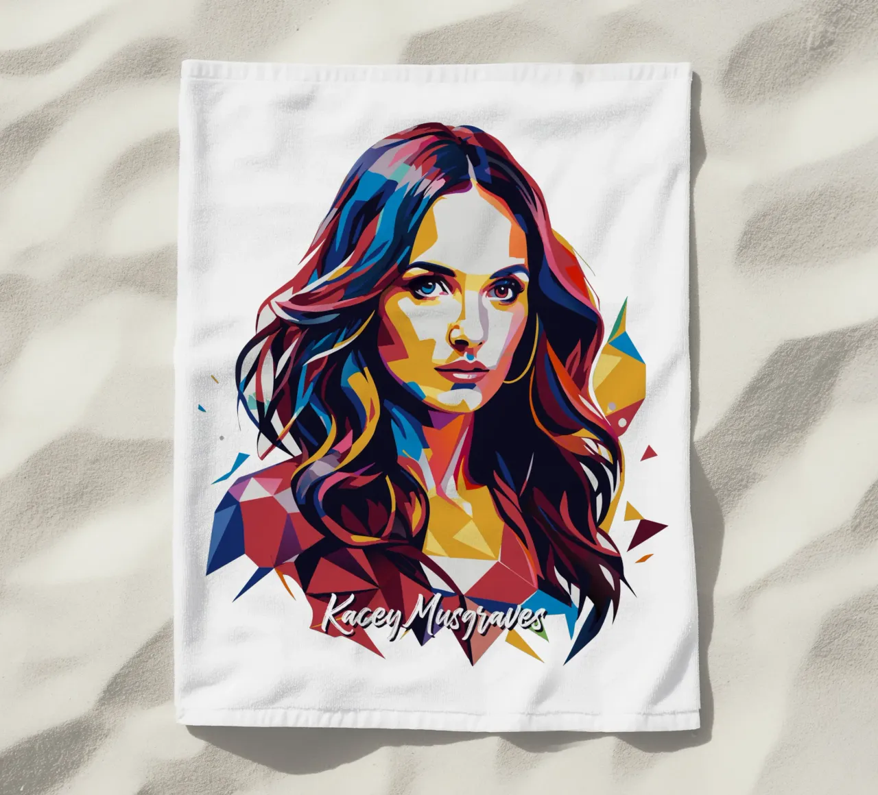 Kacey Musgraves Portrait in WPAP Pop Art telo mare da vectorartnesia