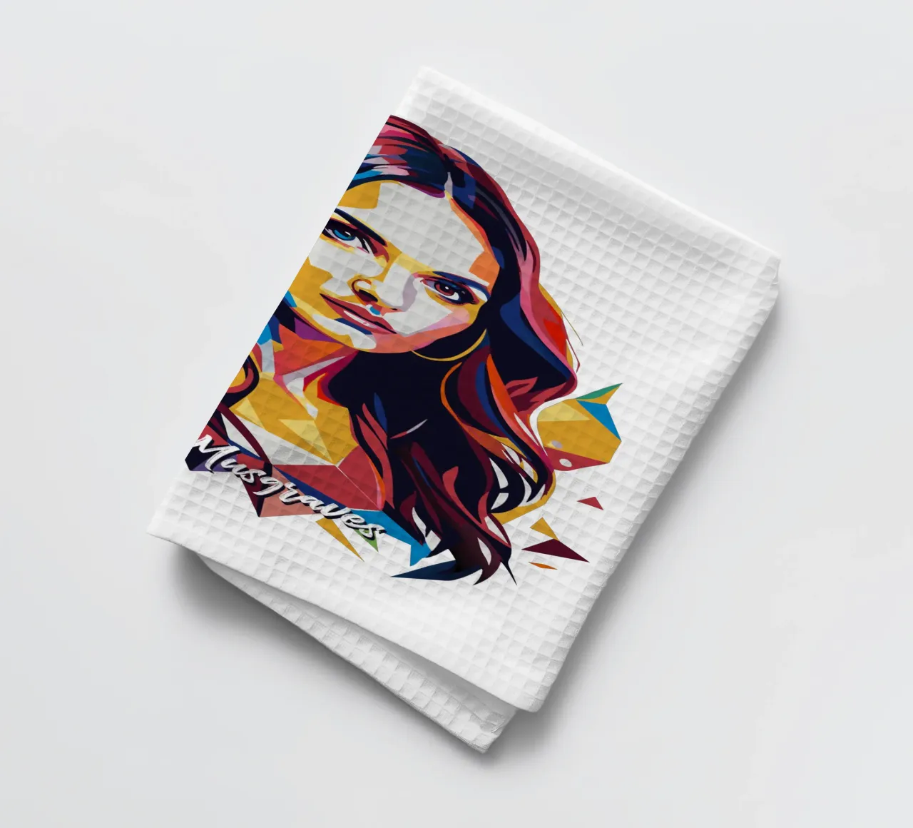 Kacey Musgraves Portrait in WPAP Pop Art canovaccio da cucina da vectorartnesia