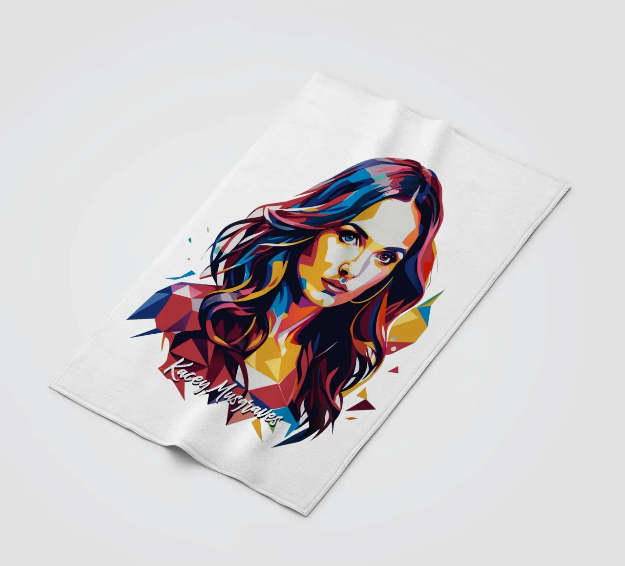 Kacey Musgraves Portrait in WPAP Pop Art coperta in pile da vectorartnesia