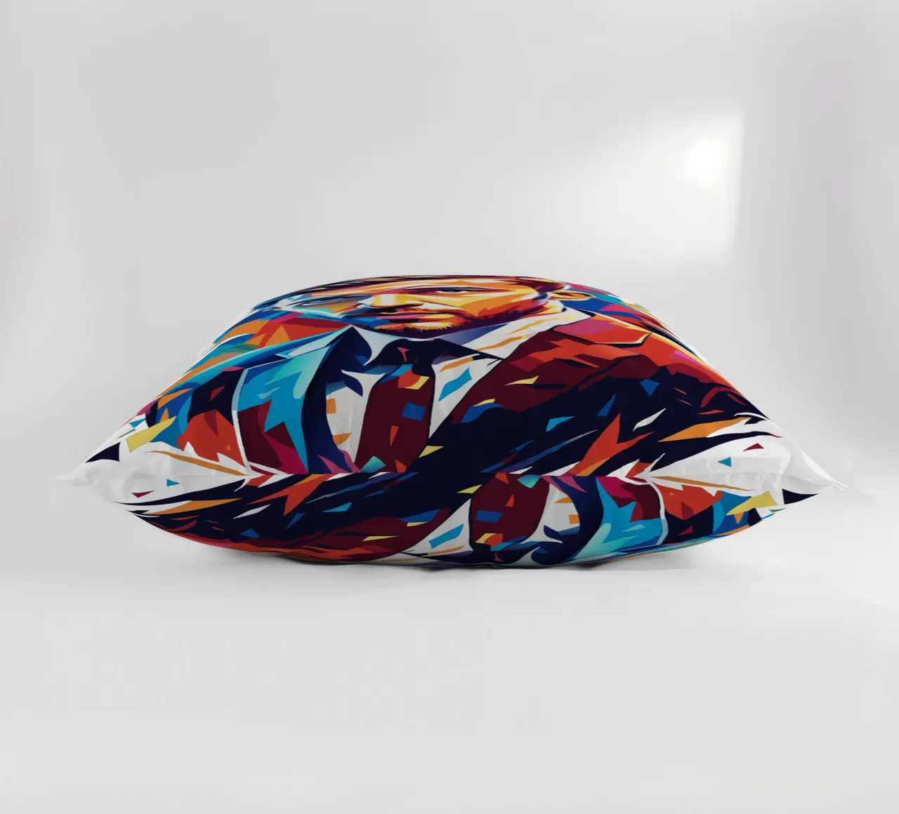 Justin Timberlake Portrait in WPAP Pop Art cuscino da vectorartnesia