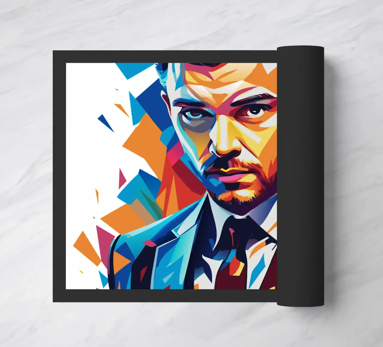 Justin Timberlake Portrait in WPAP Pop Art zerbino da vectorartnesia