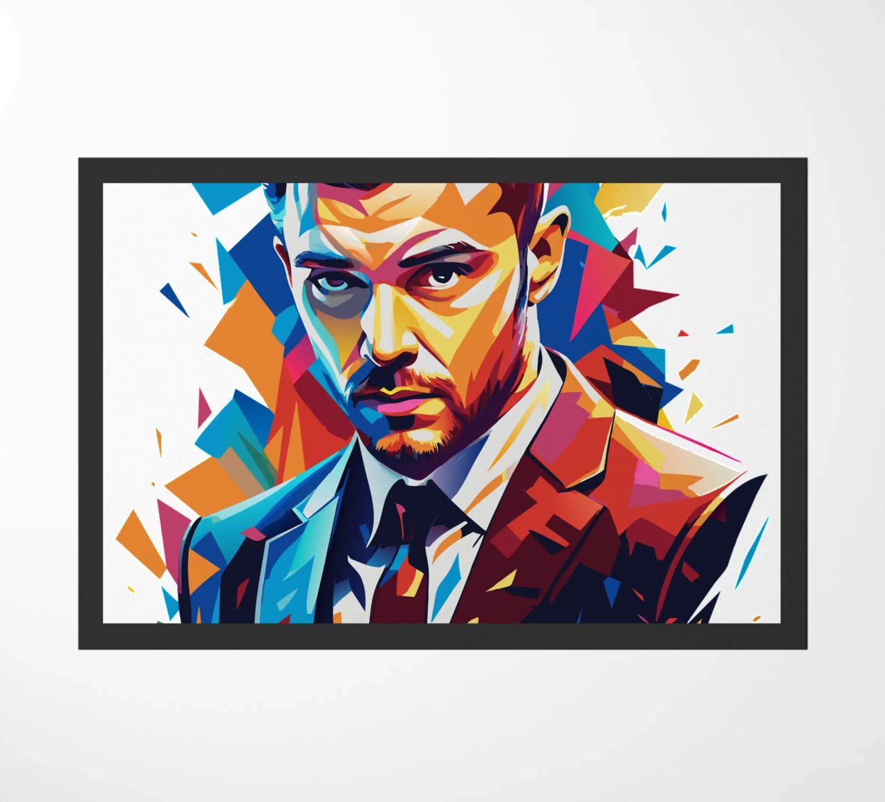 Justin Timberlake Portrait in WPAP Pop Art zerbino da vectorartnesia