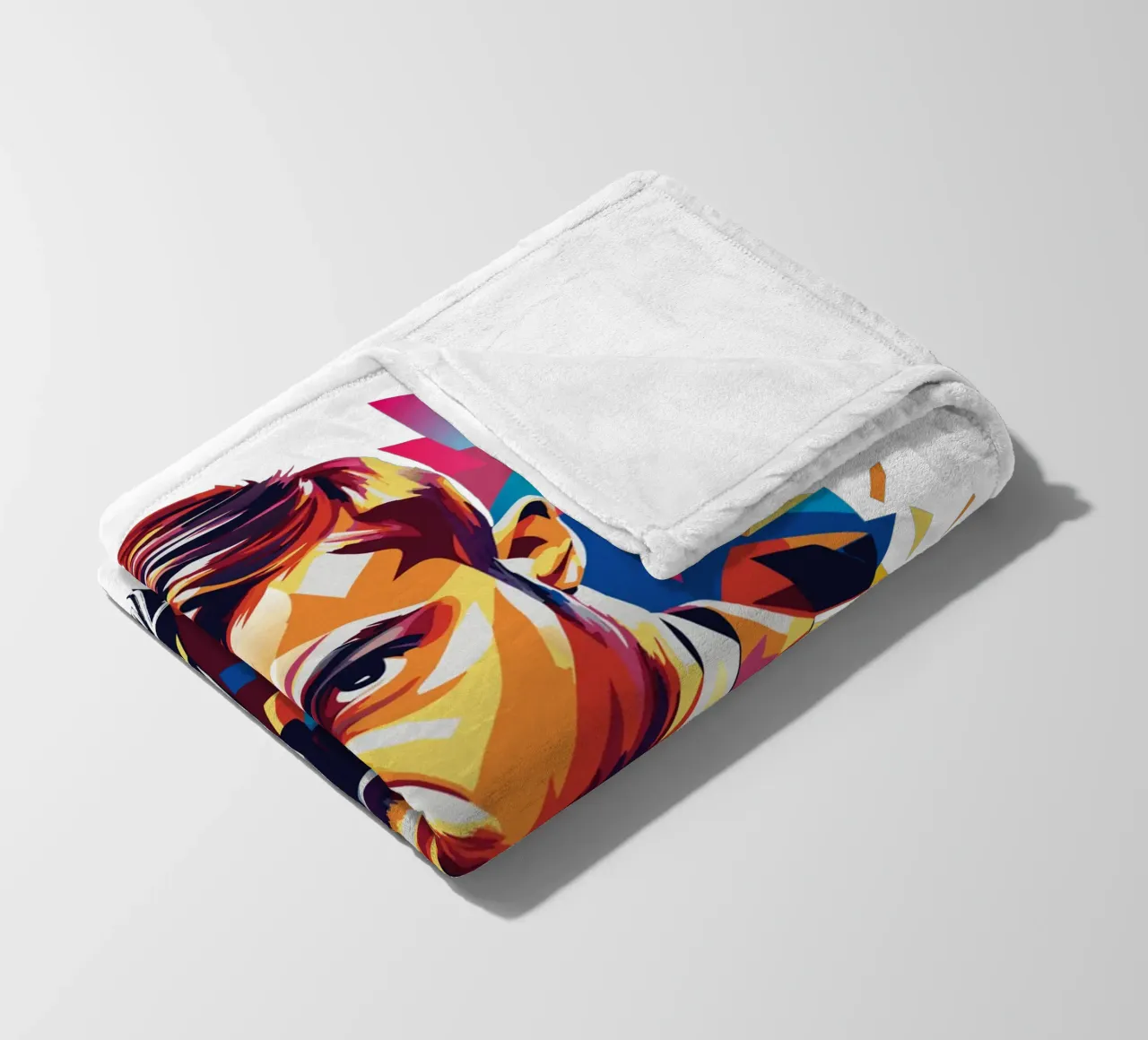 Justin Timberlake Portrait in WPAP Pop Art coperta in pile da vectorartnesia