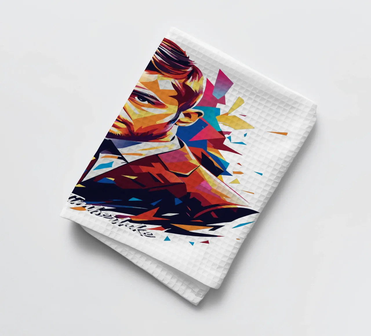 Justin Timberlake Portrait in WPAP Pop Art canovaccio da cucina da vectorartnesia