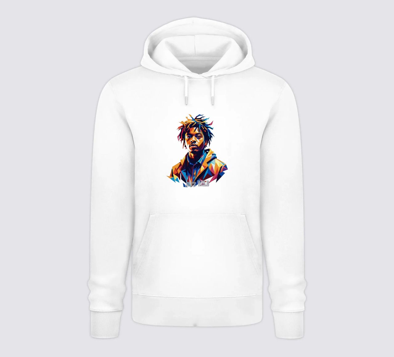 Juice WRLD Portrait in WPAP Pop Art felpa con cappuccio da vectorartnesia