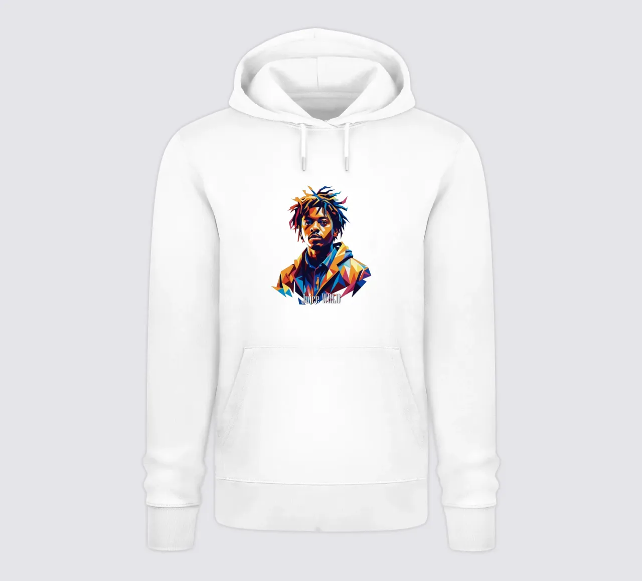 Juice WRLD Portrait in WPAP Pop Art hoodie by vectorartnesia