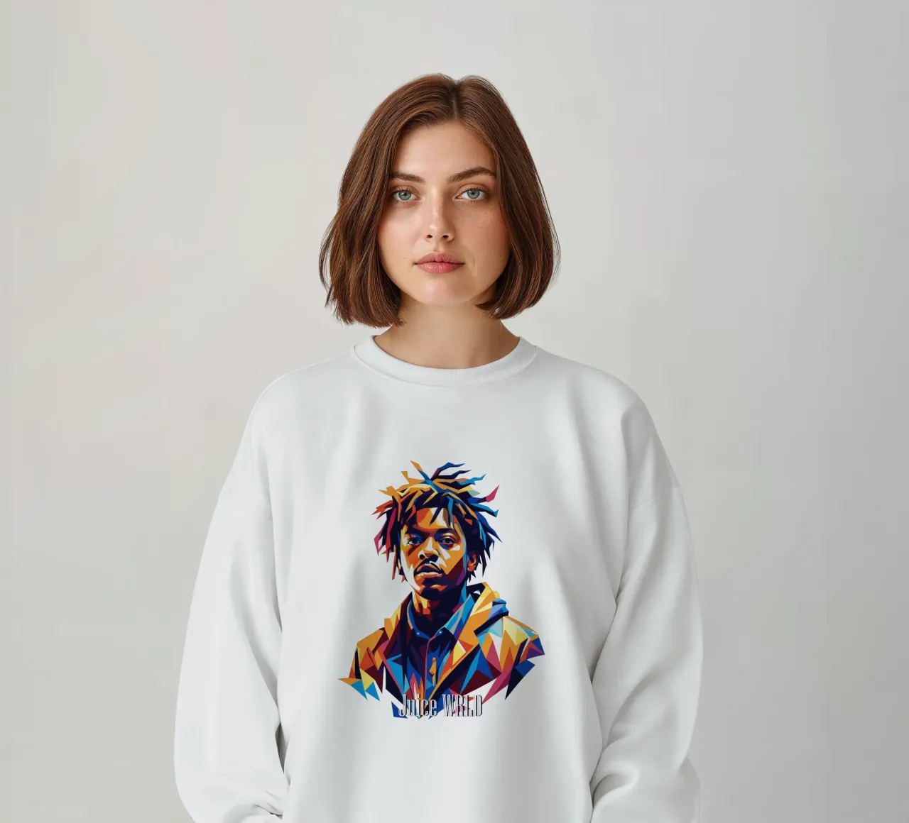 Juice WRLD Portrait in WPAP Pop Art felpa da vectorartnesia