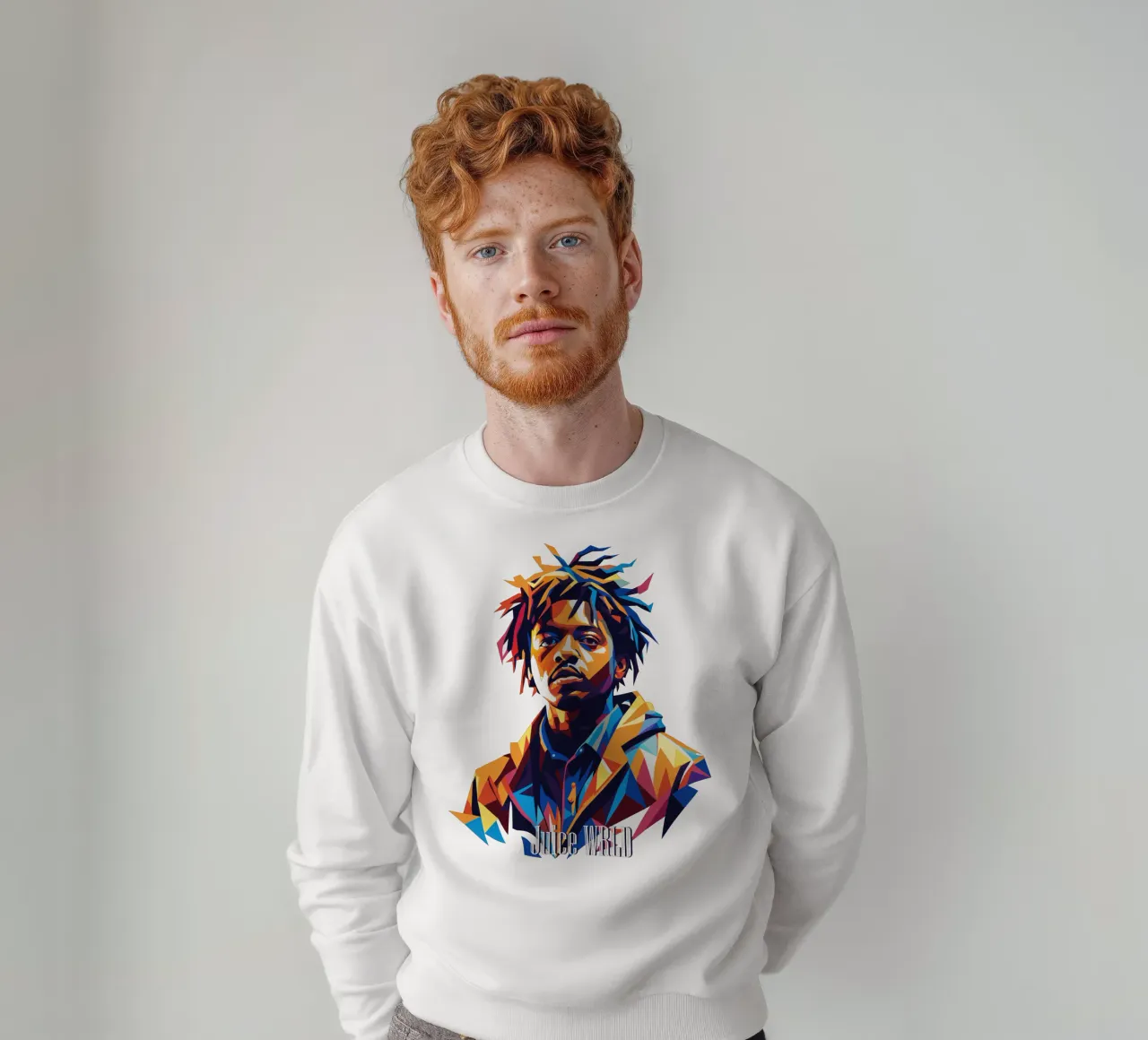 Juice WRLD Portrait in WPAP Pop Art felpa da vectorartnesia