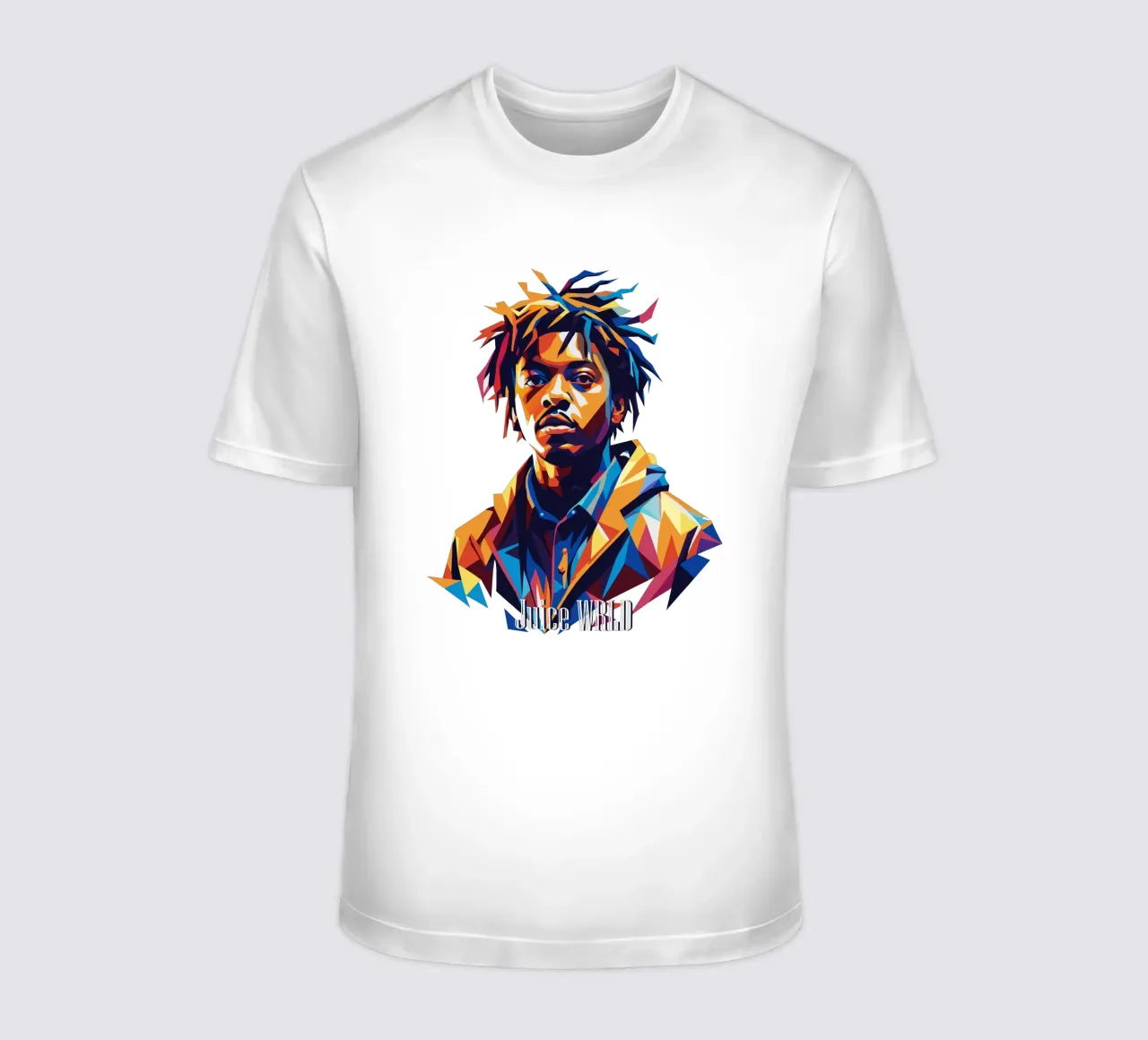 Juice WRLD Portrait in WPAP Pop Art T-Shirt von vectorartnesia