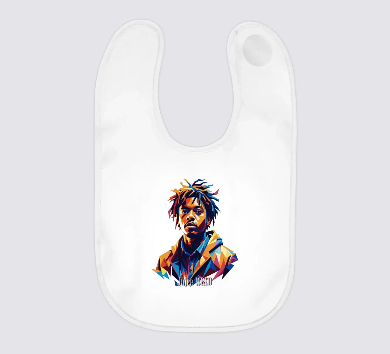 Juice WRLD Portrait in WPAP Pop Art bavaglino da vectorartnesia
