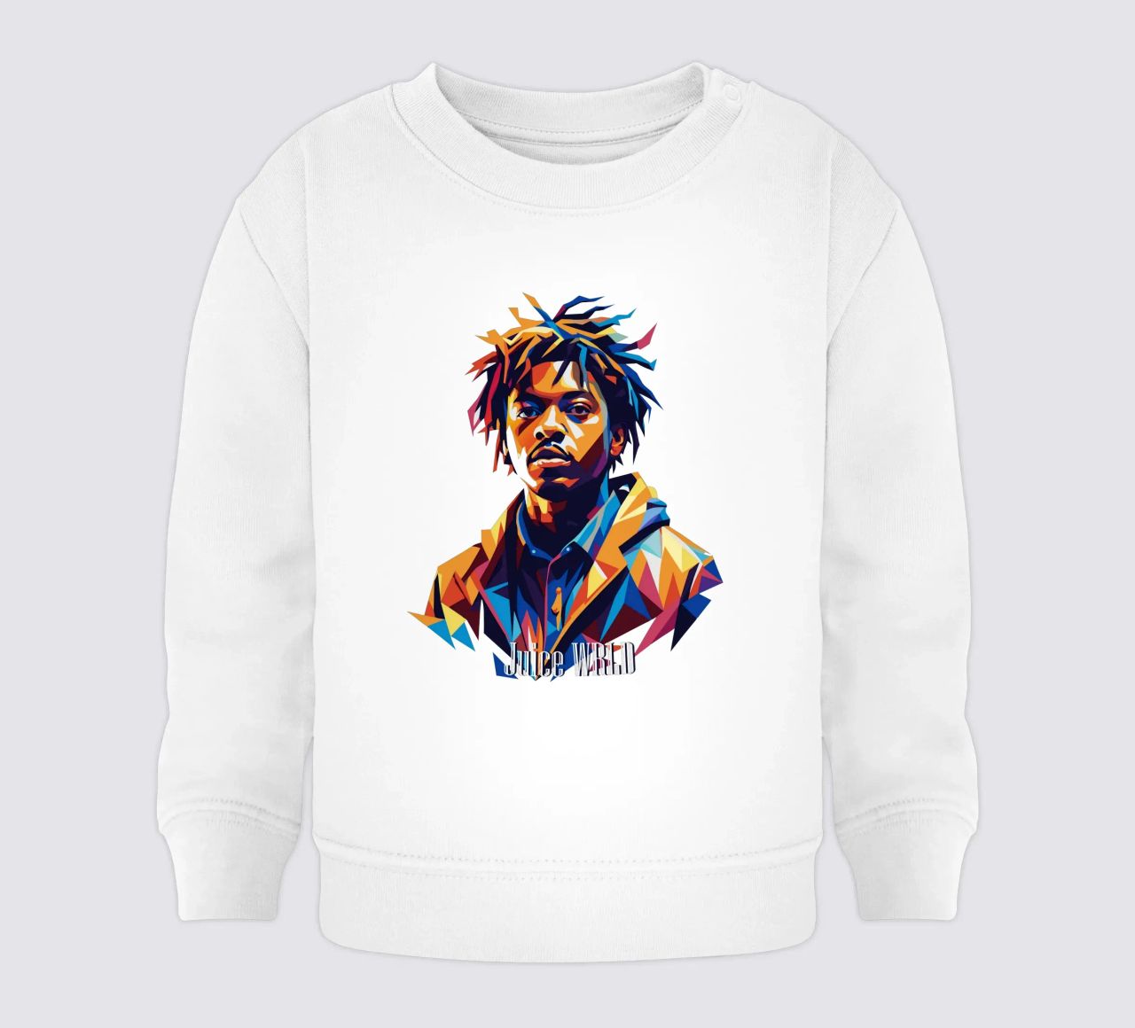 Juice WRLD Portrait in WPAP Pop Art felpa neonato da vectorartnesia